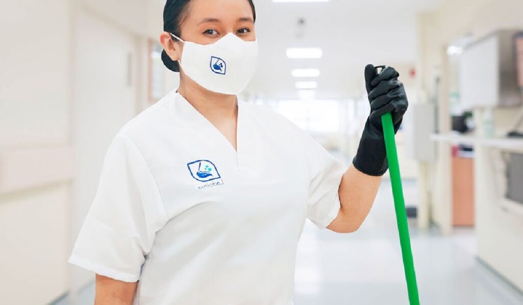 Trabajos de limpieza de hospitales