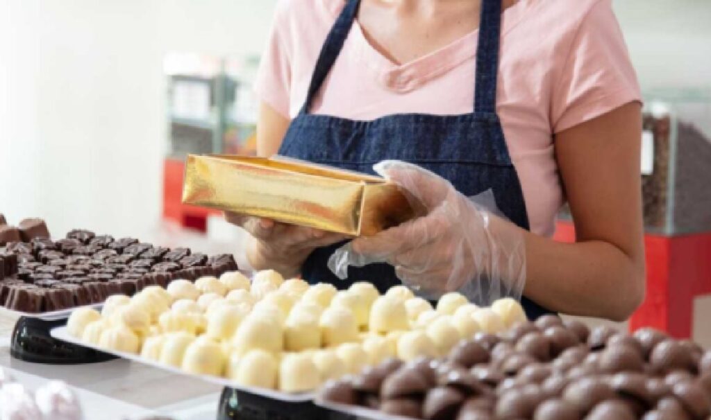 Trabajos para empacar chocolates